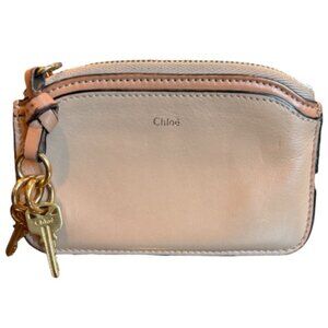 Authentic Chloé Leather Coin Purse & Card Holder – With Key Charm